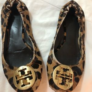 Tory Burch leopard flats